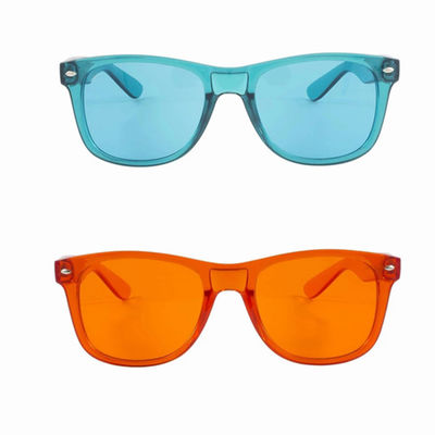 कलर थेरेपी चश्मा प्रो स्टाइल 10 रंगों का सेट, रंगीन मूड आराम से धूप का चश्मा