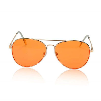 पुरुषों के लिए धूप का चश्मा महिलाओं एविएटर ध्रुवीकृत धातु यूवी 400 लेंस मूड लाइट थेरेपी क्रोमोथेरेपी चश्मा