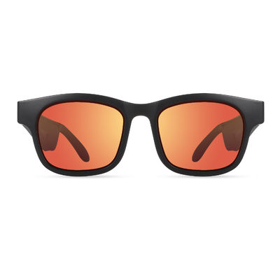 140mAh 3.7V V5.0 ब्लूटूथ ध्रुवीकृत धूप का चश्मा वायरलेस संगीत काले चश्मे